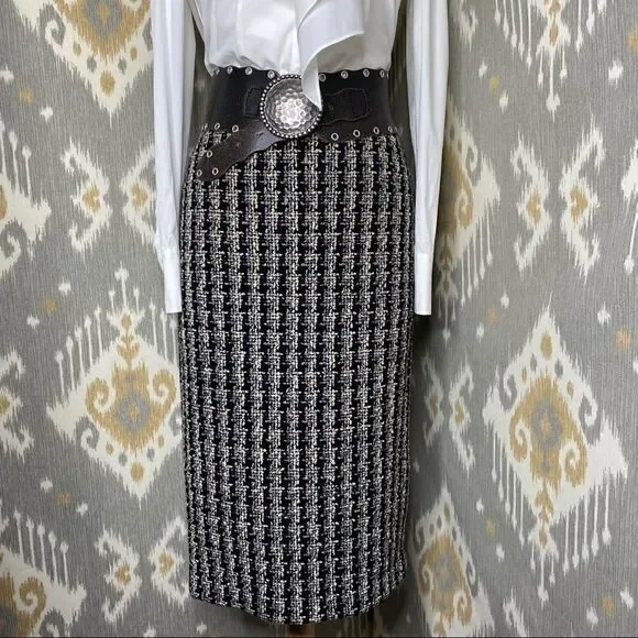 Ralph Lauren Collection | Fall 2004 Made-in-Italy Bouclé Tweed Skirt - Picture 3 of 16